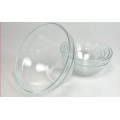 Haonai popular cheap antique 5pcs glass bowl set